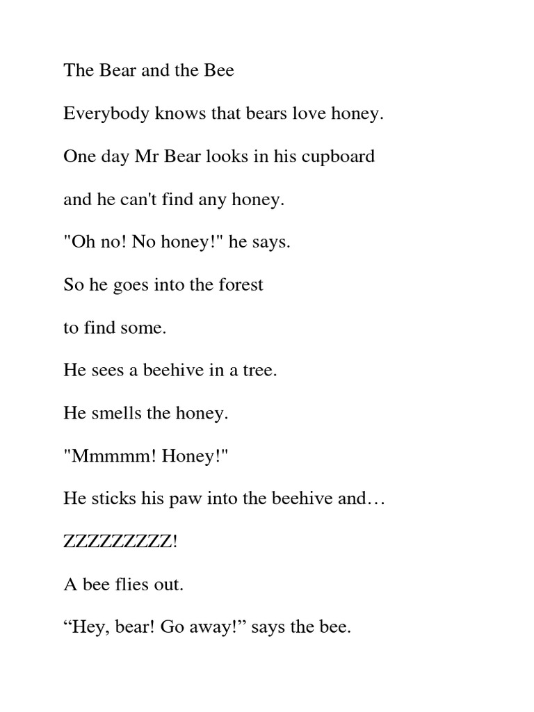 The Bear and The Bee PDF