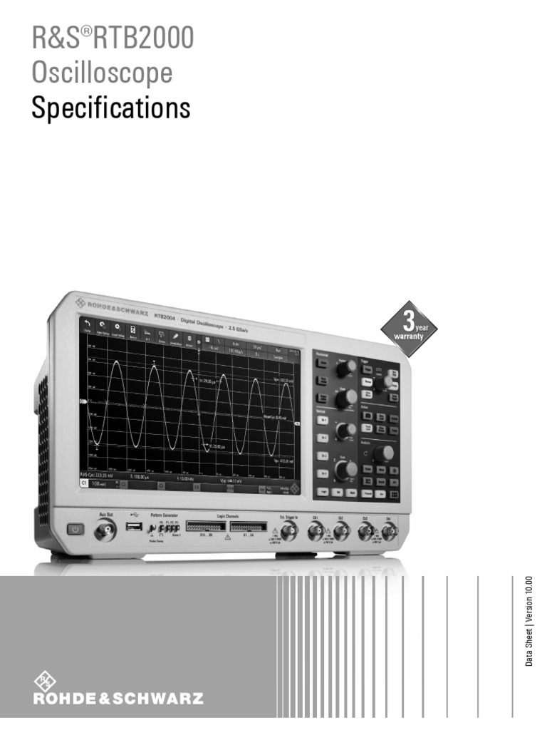 Electronics - Rohde & Schwarz RTB2002 RTB2000 Series Digital Bench ...
