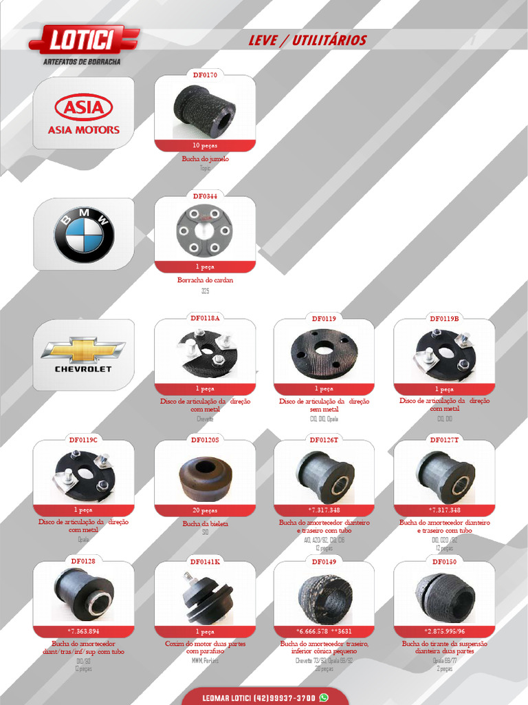 Peças de Auto para Utilitários | PDF | Veículos | Veículos terrestres