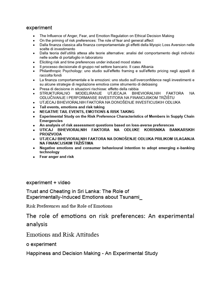 Experiment | PDF