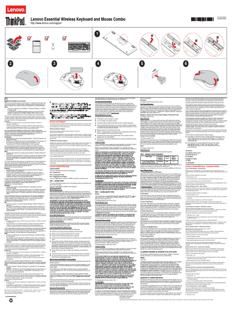 Mouse Lenovo | PDF | Familias de sistemas operativos | Compatibles con ...