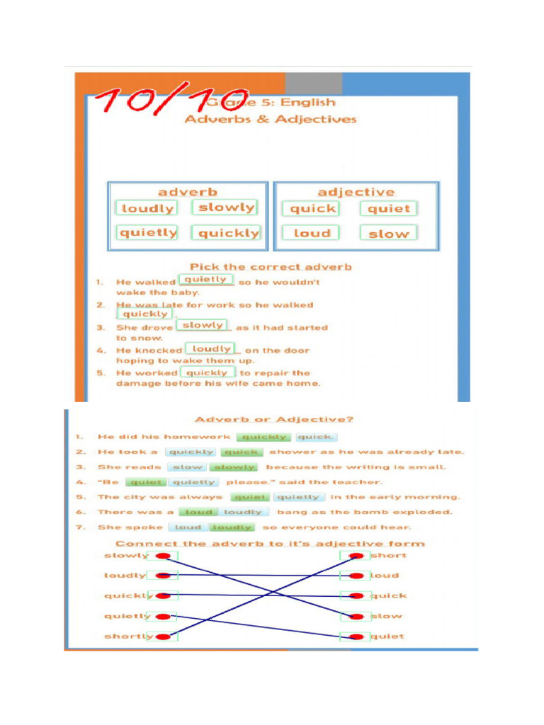 Adverbs and Adjectives | PDF
