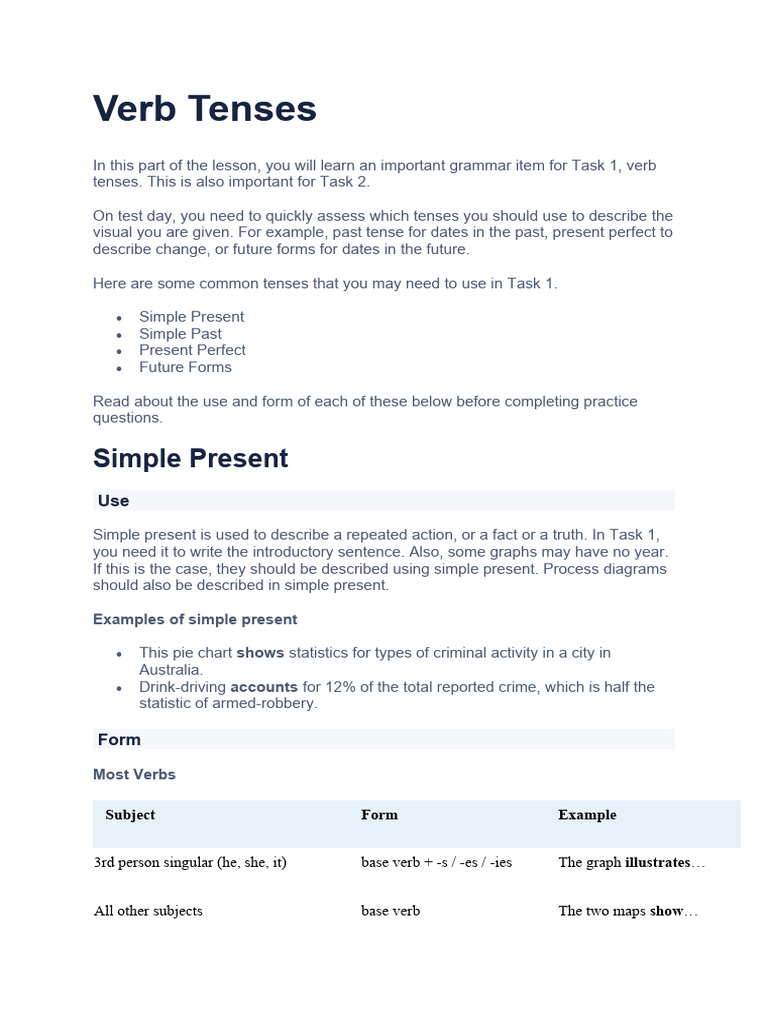 Task 1 Notes | PDF | Noun | Verb