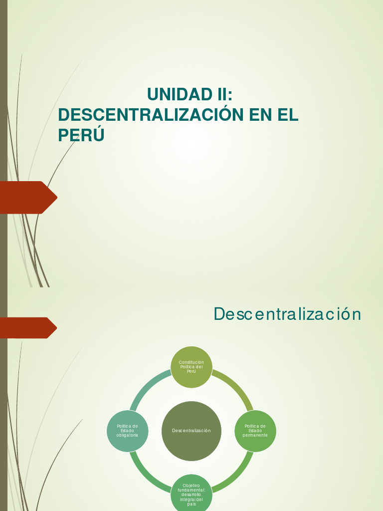 Descentralizacion en El Peru | PDF | Perú | Descentralización