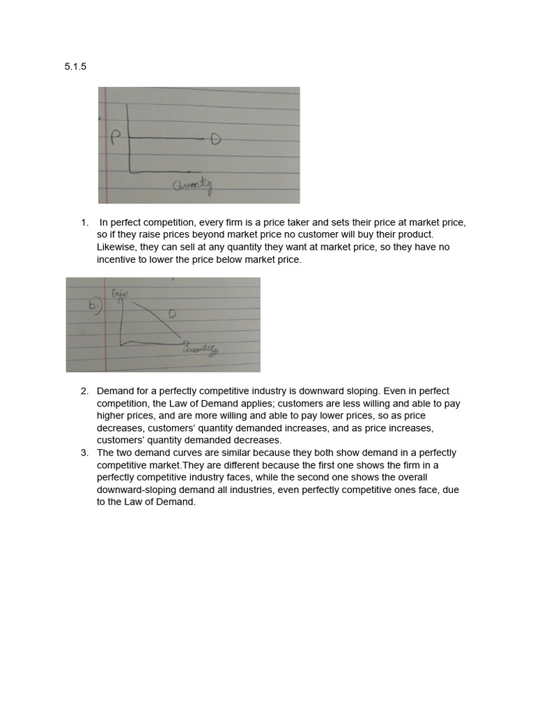 Understanding Perfect Competition Dynamics | PDF | Profit (Economics ...
