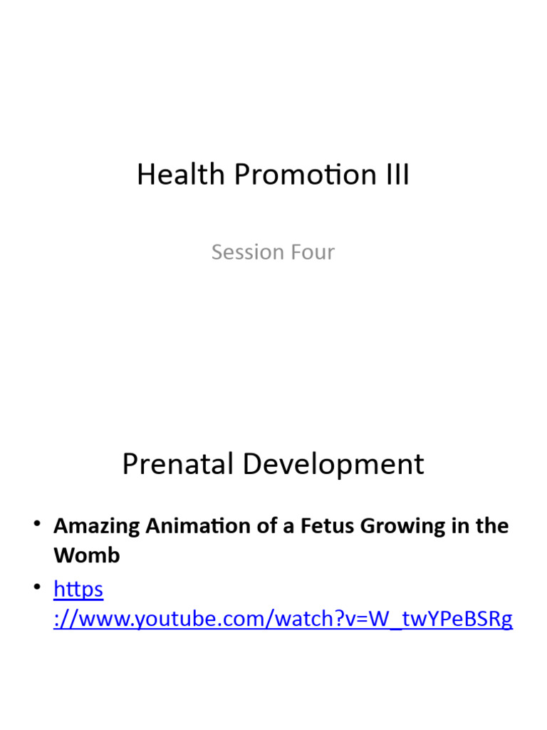 Prenatal Development and Care Guide | PDF | Pregnancy | Prenatal ...
