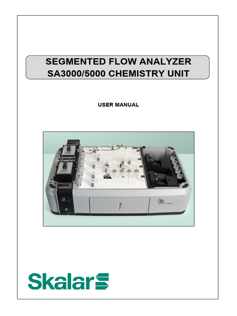 SA3000/5000 Analyzer User Manual | PDF | Electrical Connector | Screw