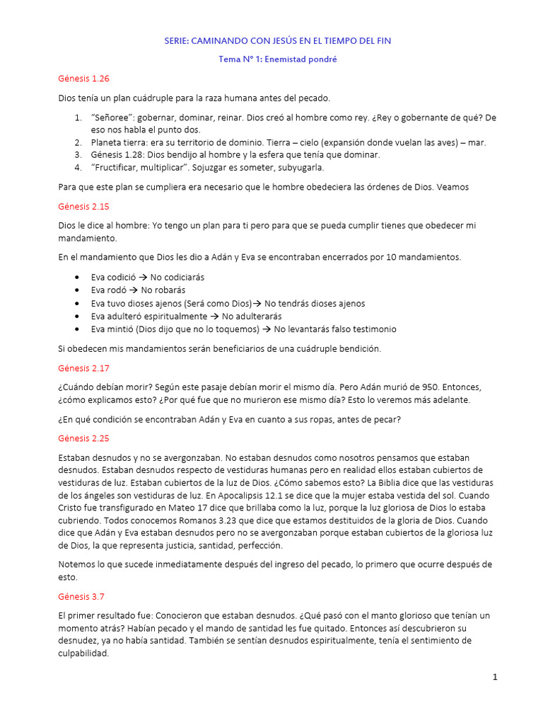 Caminando Con Jesús En El Tiempo Del Fin Pdf Jesús Pecado