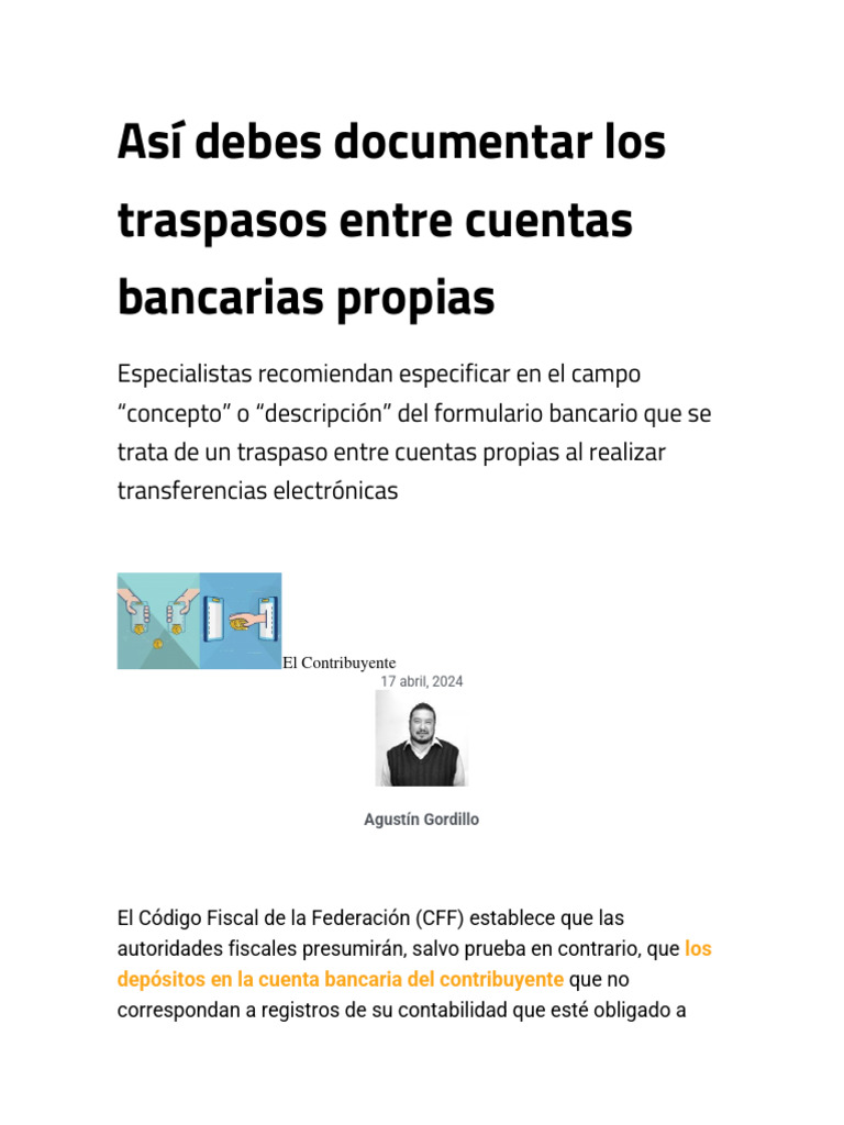 as-debes-documentar-los-traspasos-entre-cuentas-bancarias-propias