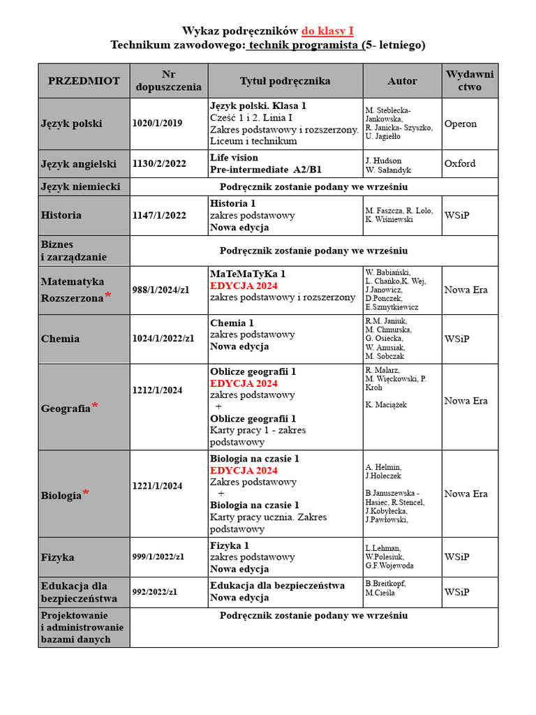 Technik Programista Python
