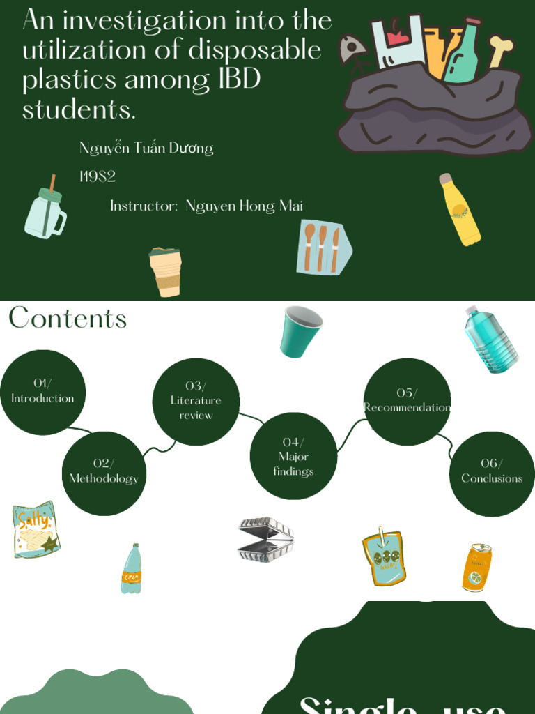 IBD Students' Use of Single-Use Plastics | PDF | Plastic | Waste
