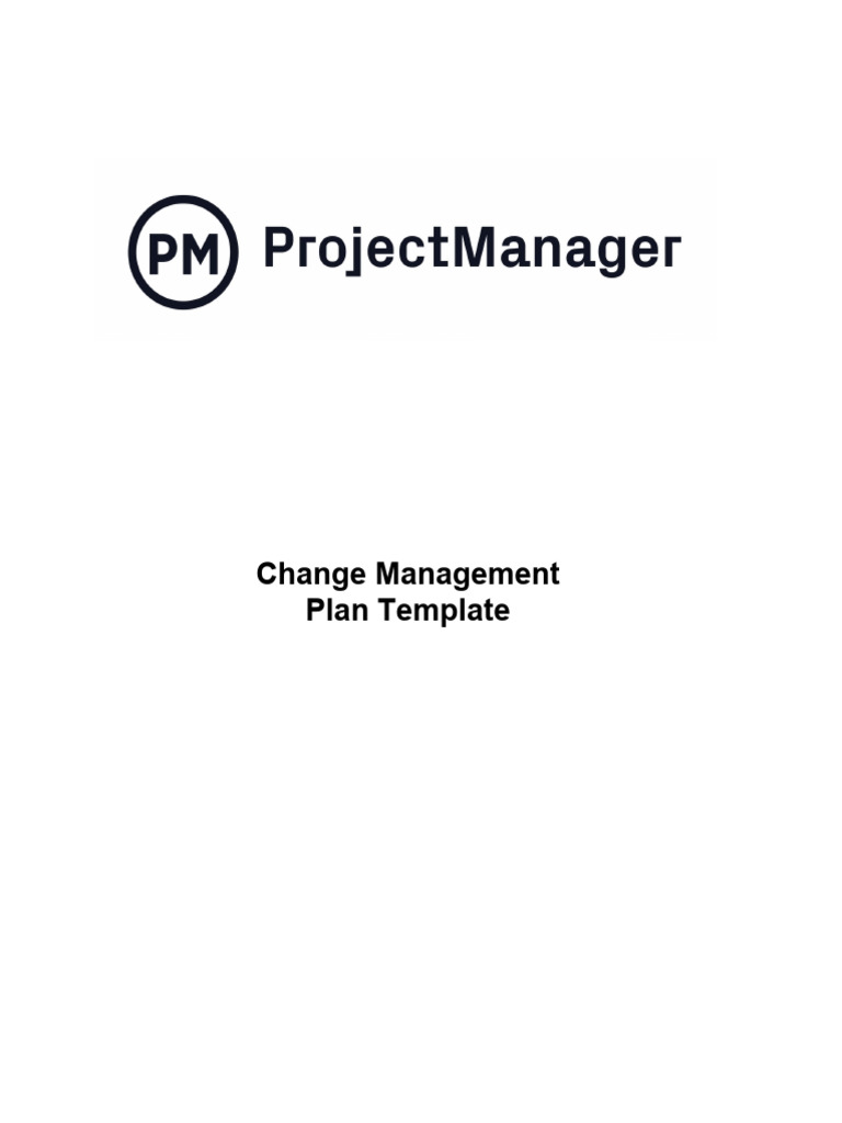 Change Management Plan Template Guide | PDF | Change Management | Cost ...