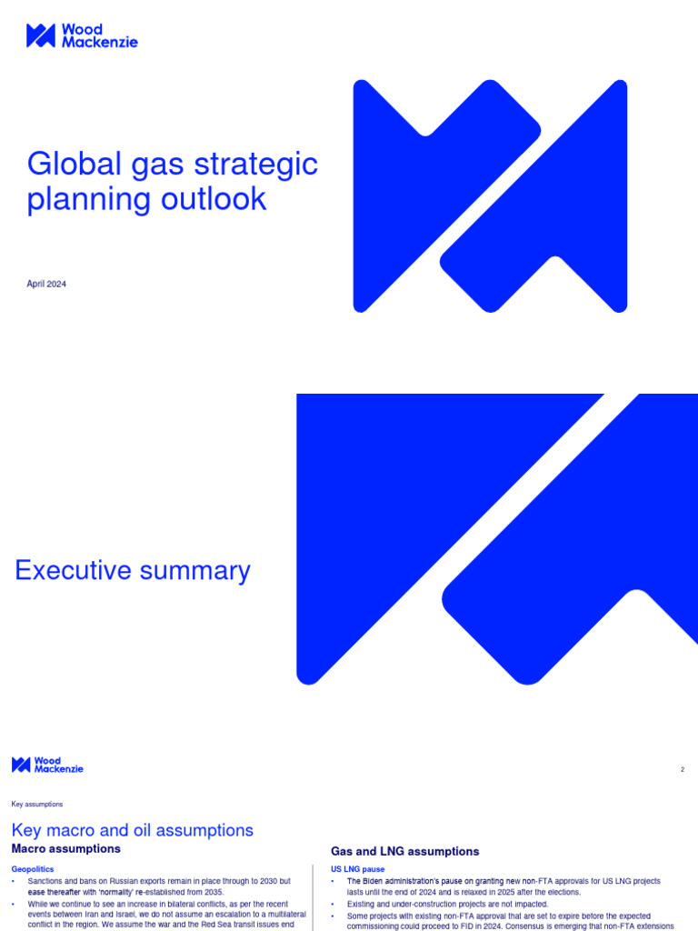 Global Gas Strategic Planning Outlook 2024 | PDF | Liquefied Natural ...
