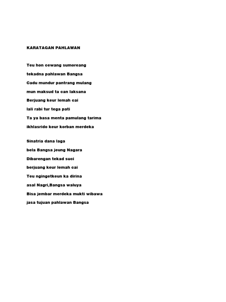 Karatagan Pahlawan | PDF