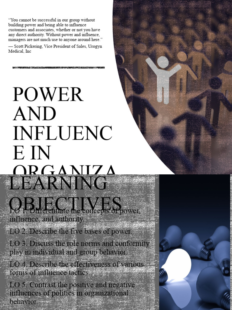 Power and Influence in Organizations | PDF | Power (Social And ...
