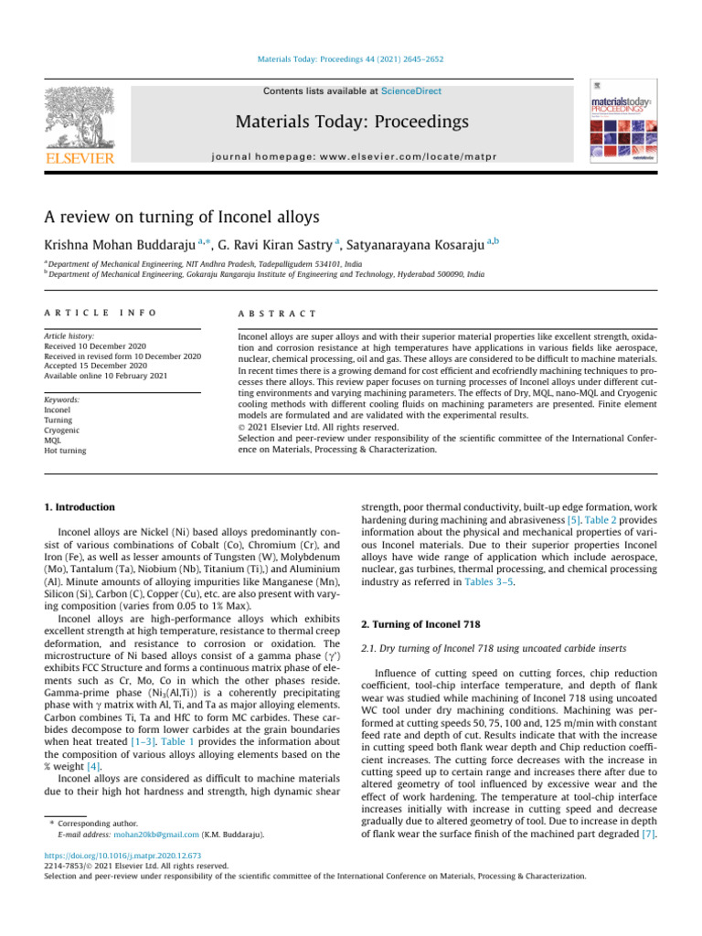Review+ Properties+ Confe+ 2021 | PDF | Materials Science | Applied And ...