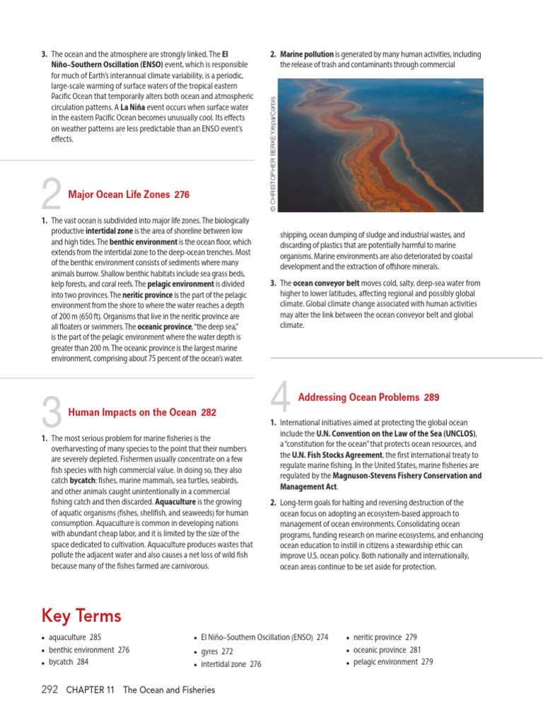 Ocean Conservation and Challenges | PDF | Oceans | Sea