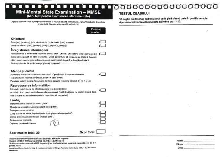 Test MMSE | PDF