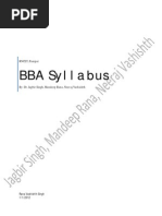 BBA Full Syllabus KUK by Rana, Vashishth, Singh