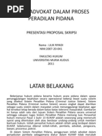 Download Peran Advokat Dalam Proses Peradilan Pidana by Deny Sulistio SN75293363 doc pdf