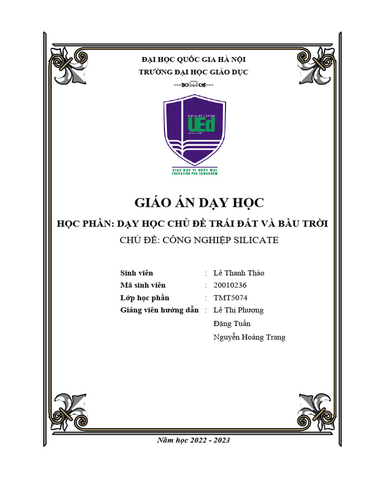 giáo án công nghiệp silicate | PDF