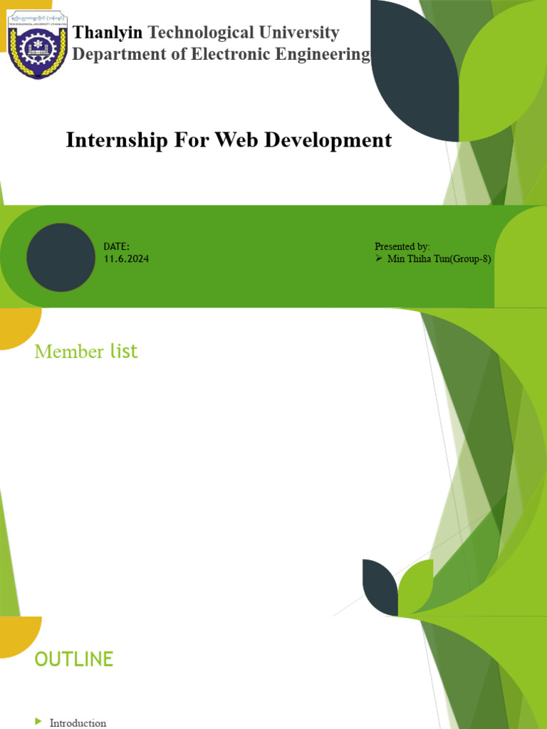 Web Development Internship Report | PDF | Computers