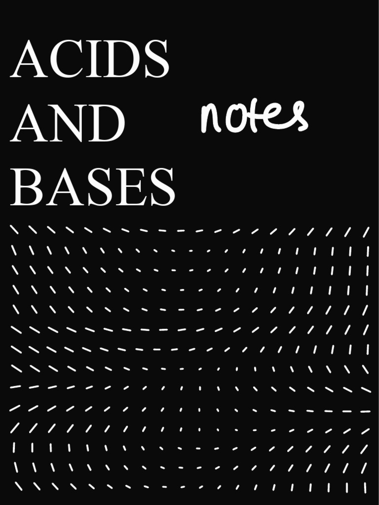 (A-B) Notes | PDF | Acid | Water