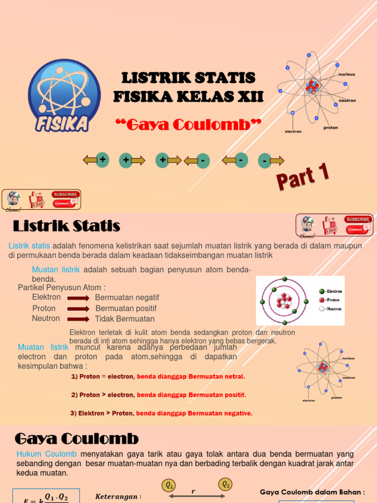 Materi Listrik Statis Kelas 12 | PDF | Metode & Bahan Ajar