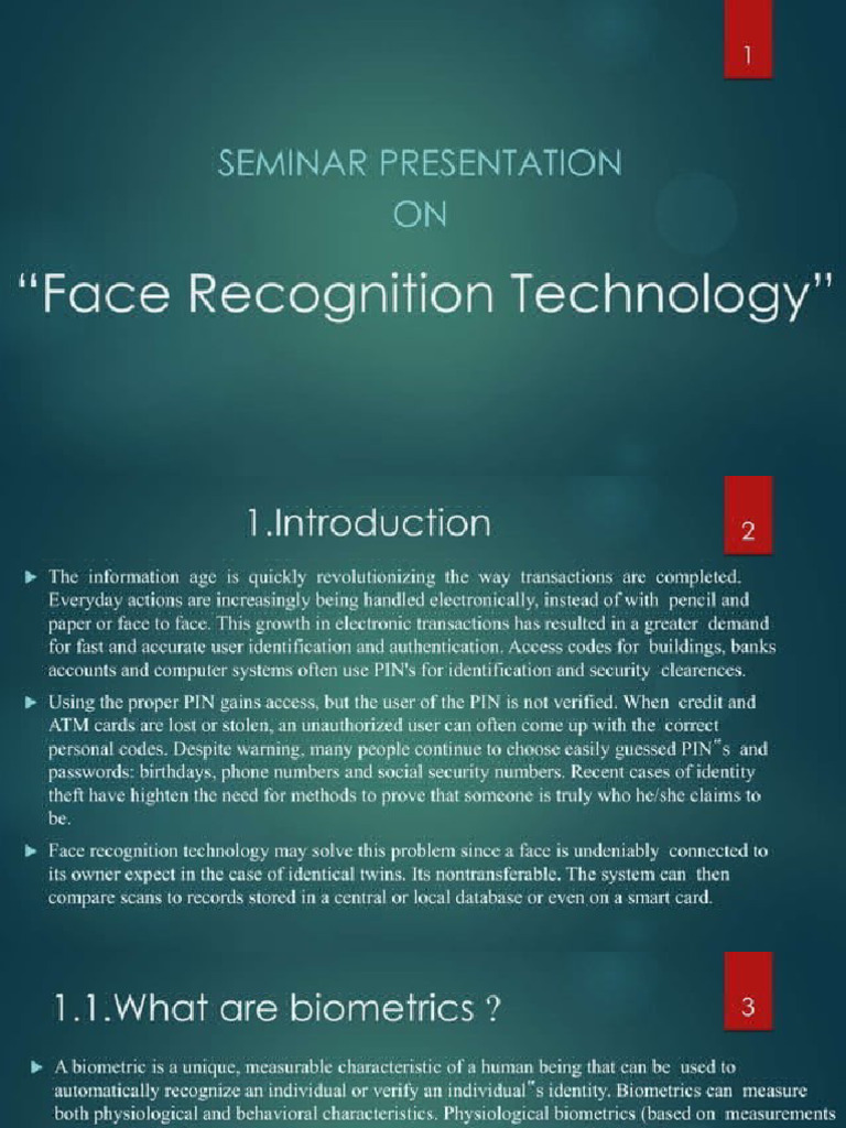 Facial Recognition | PDF