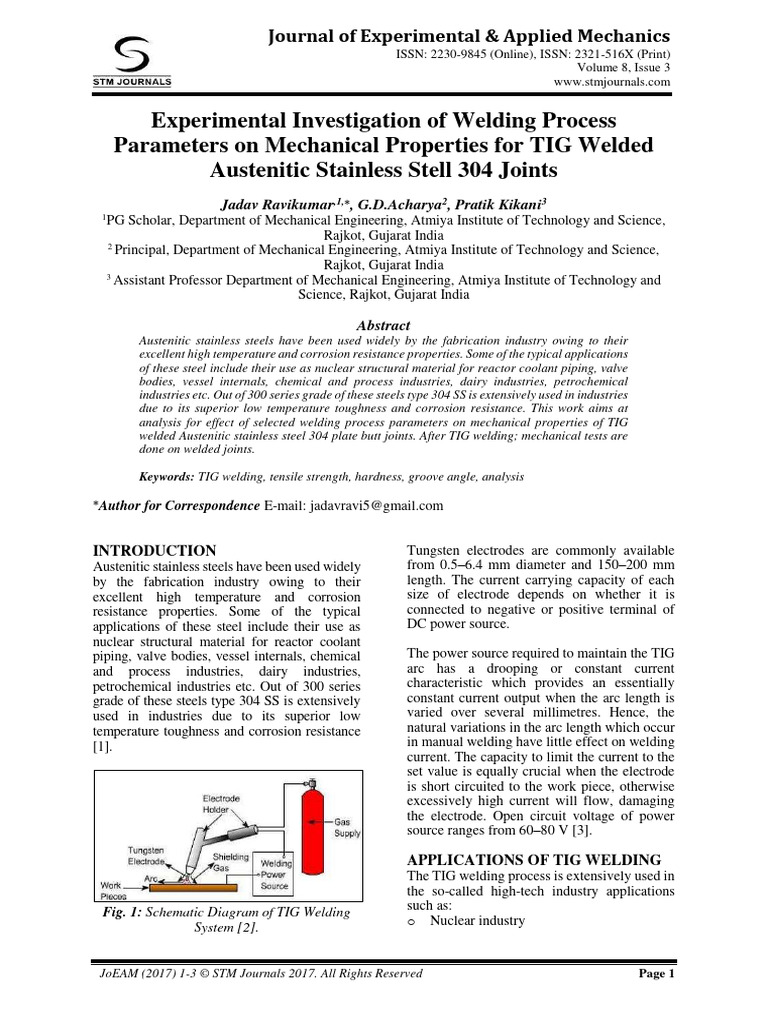 Experimental Investigation of Welding PR | PDF | Welding | Construction