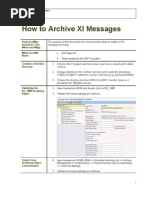 How To Archive XI Messages