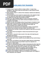Training Session House Rules | PDF