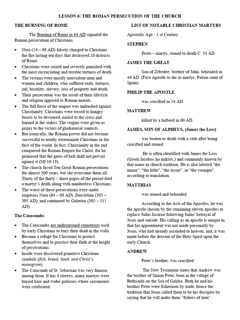 Lesson 6 | PDF | Saint Peter | Jesus