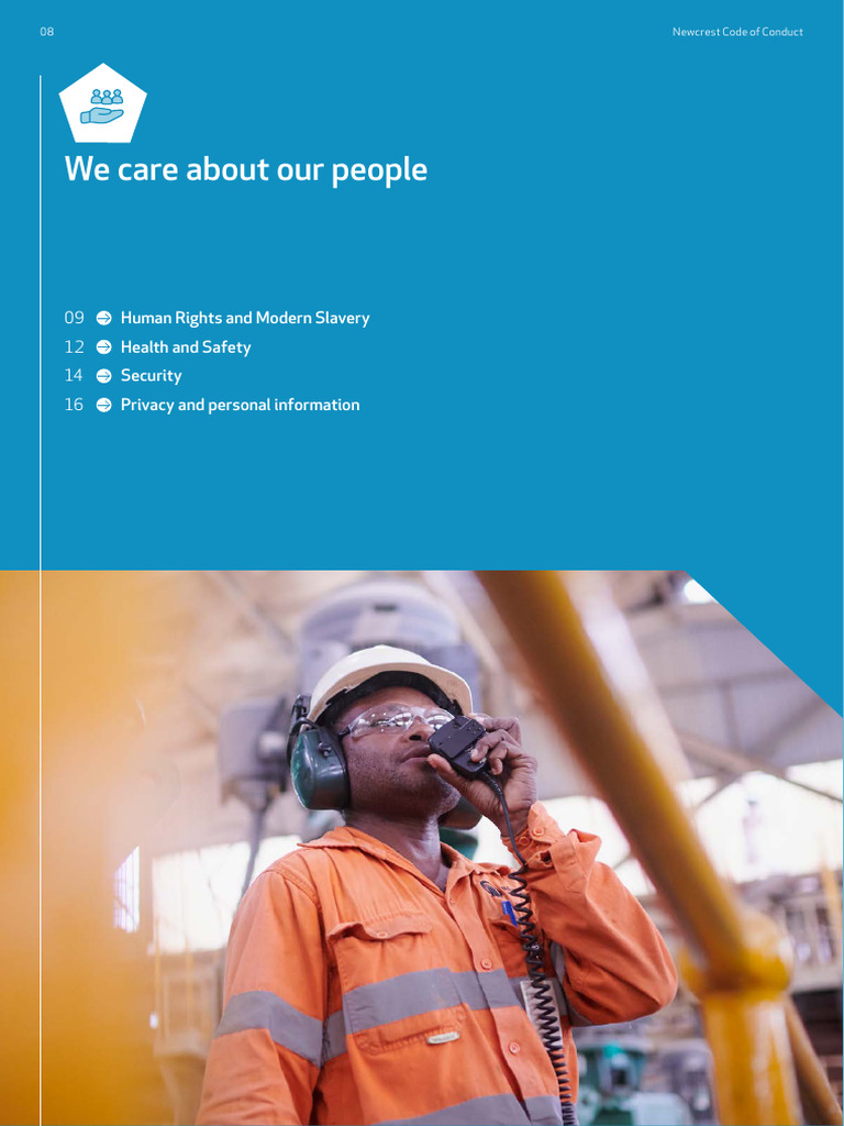 How We Care About People | PDF | Occupational Safety And Health | Safety