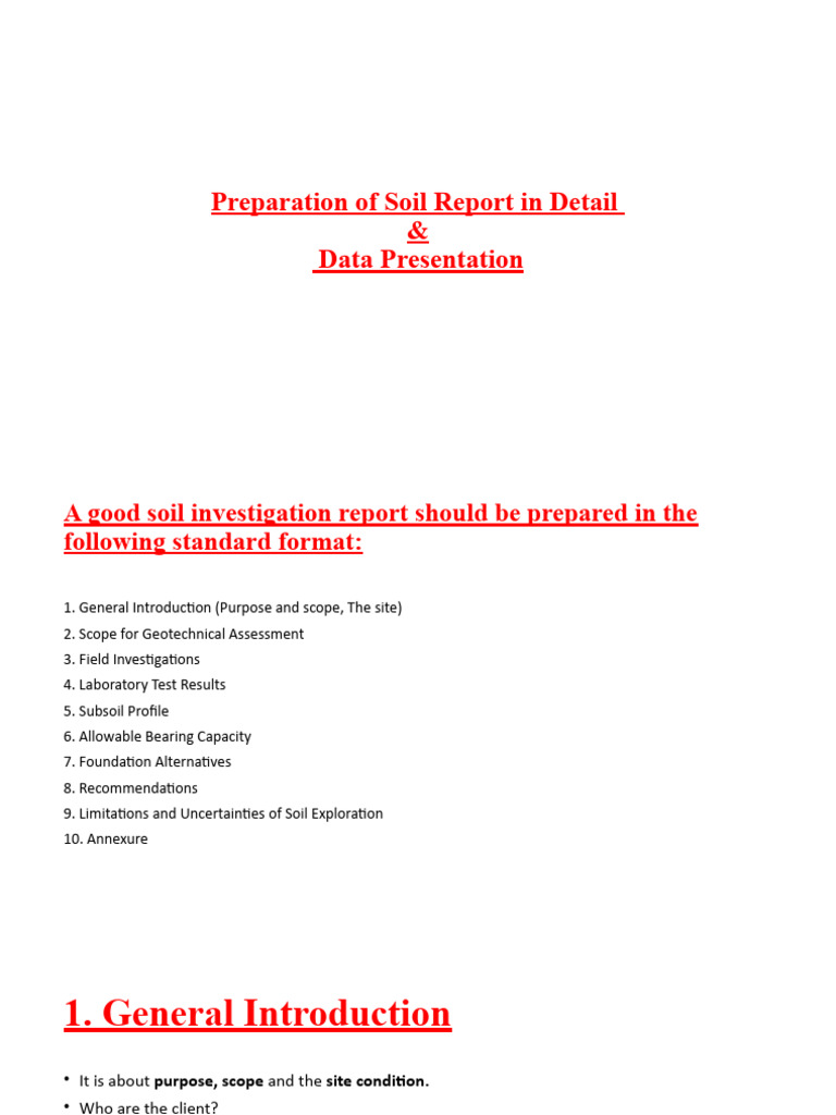 Comprehensive Soil Investigation Report | PDF | Geotechnical ...