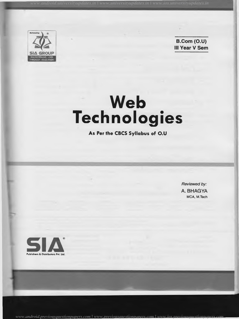 5th Web Technology - Sia | PDF | World Wide Web | Internet & Web