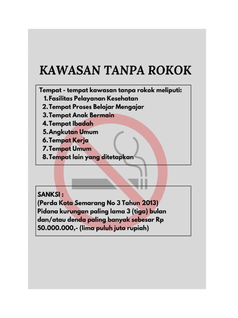 Dilarang Rokok | PDF