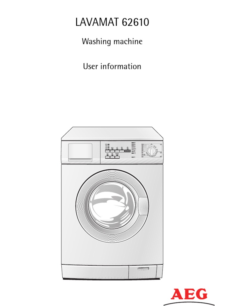 AEG Washing Machine Manual