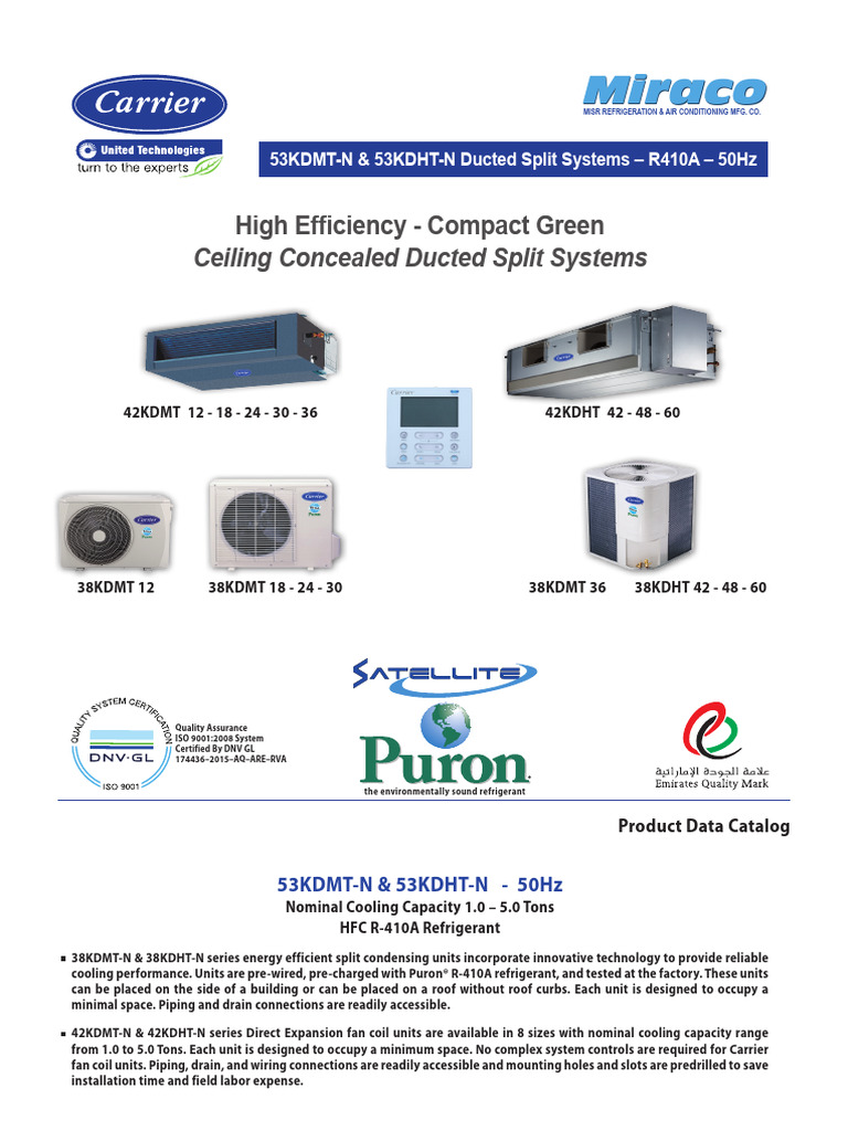 Ducted Split Systems | PDF | Heat Exchanger | Air Conditioning