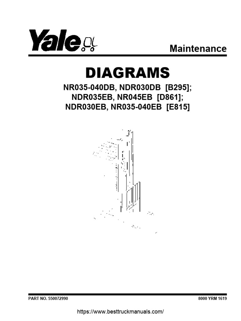 Yale NR NDR 030 035 040 045 Reach Trucks Electric Wiring Diagrams PDF