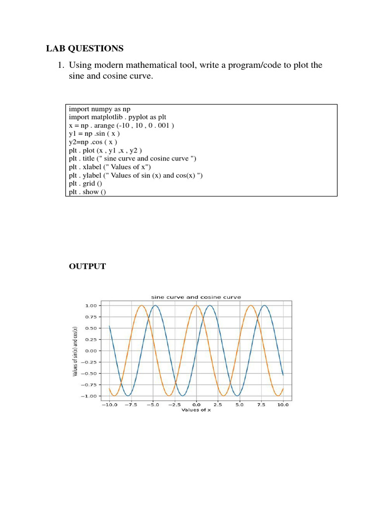 Python Codes for Maths Lab Exercises | PDF | Eigenvalues And ...