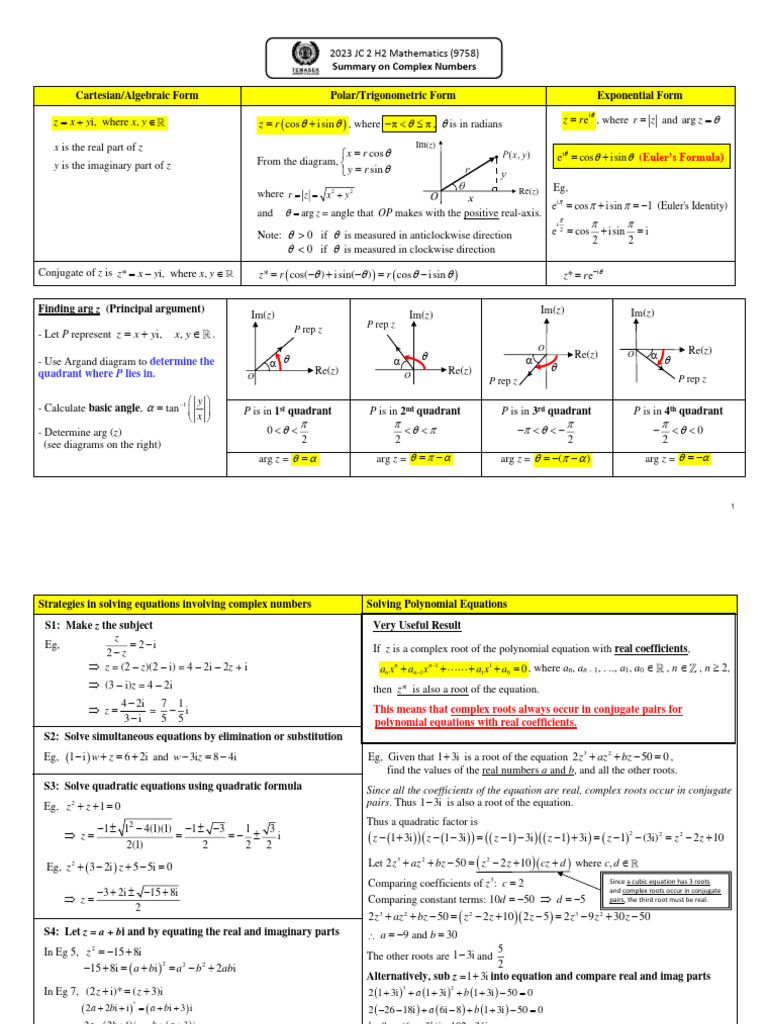 Understanding Complex Numbers | PDF | Complex Number | Mathematical Objects