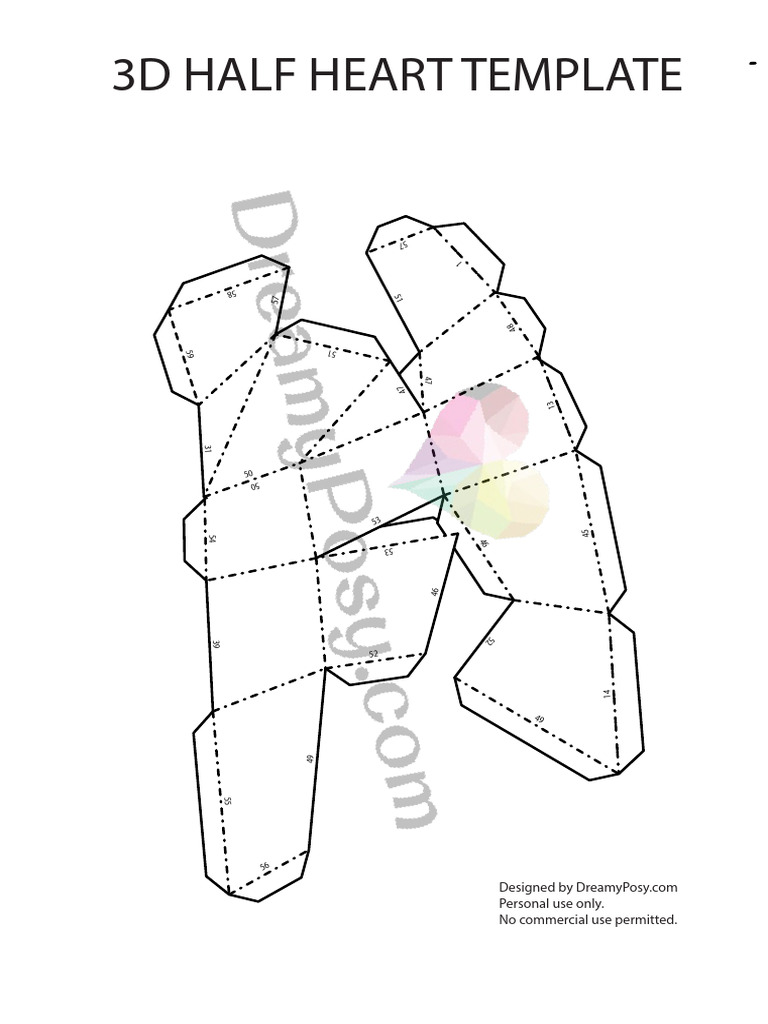 dreamyposy-3d-half-heart-free-template-pdf