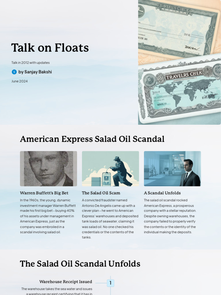 Buffett's Amex Bet & Float Strategy | PDF | Equity (Finance) | Leverage ...