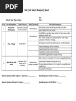 Safe Work Instruction Template | PDF | Occupational Safety And Health ...
