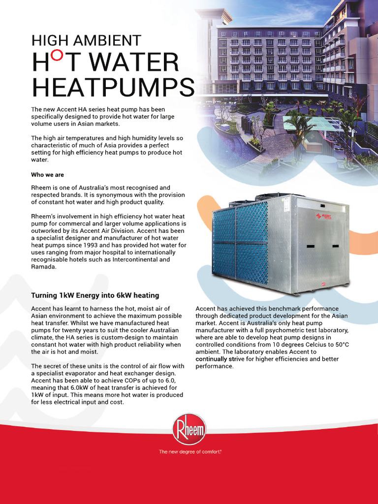 Rheem - HW Brochure PDF | PDF