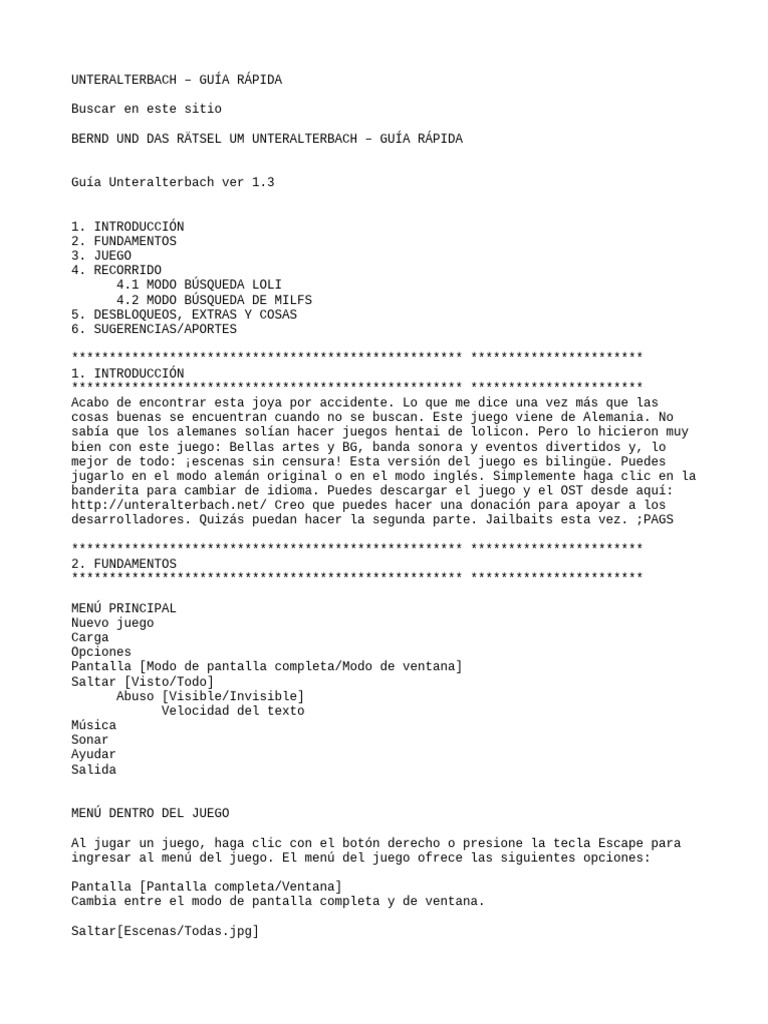 unteralterbach por hentai New Guia Unteralterbach | PDF | Ventana (informática) | La interacción  persona-ordenador