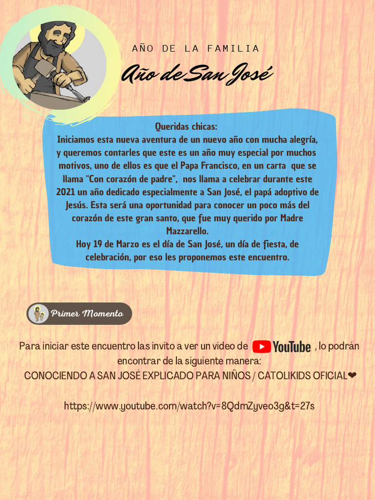 Historia de San José para Niños | PDF | San José | María, madre de Jesús