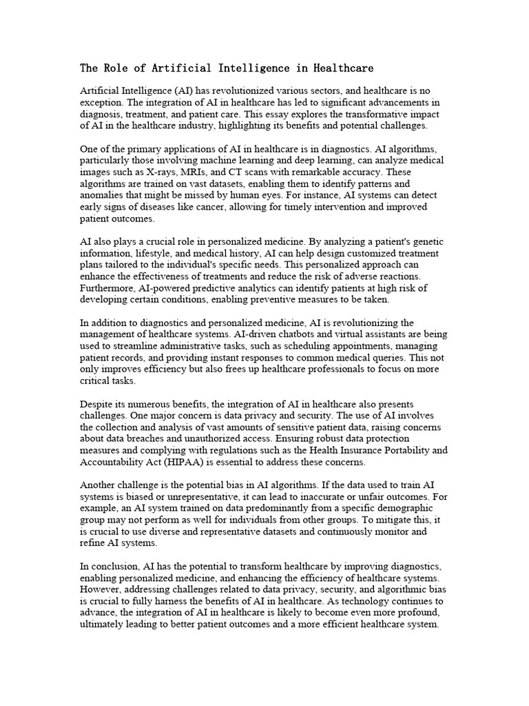 TYPES OF ARTIFICIAL INTELLIGENCE IN HEALTHCARE PDF visual data 4