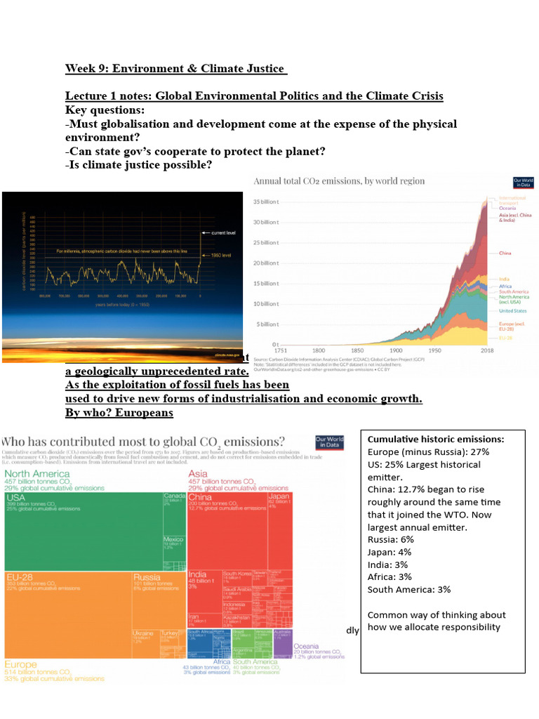 Week 9 | PDF | United Nations Framework Convention On Climate Change ...